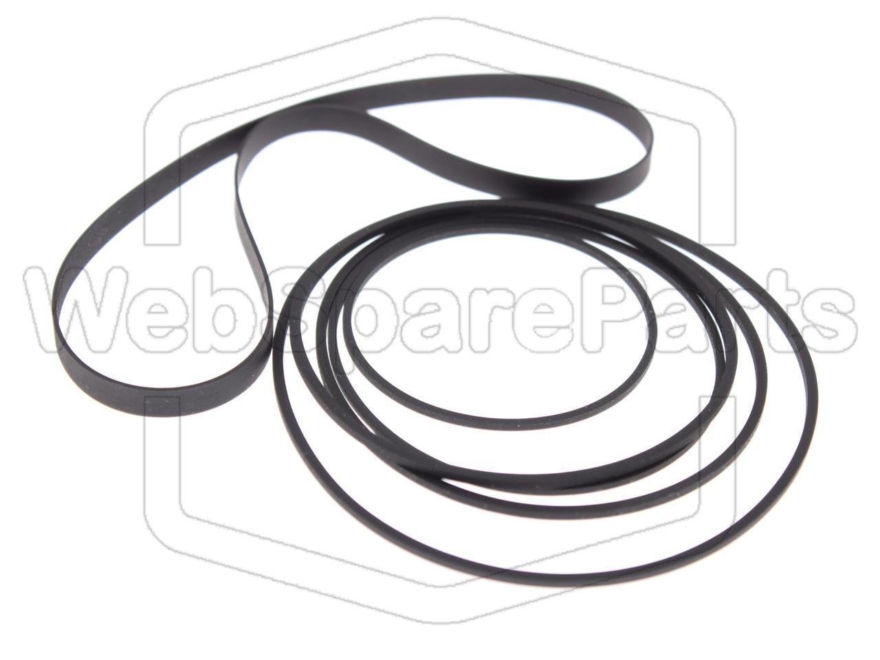Kit Courroies Pour Double Platine Cassette Kenwood X-3WX (MIDI M-30)