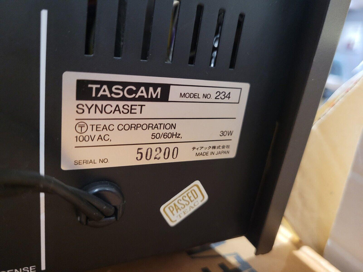 Kit Courroies Pour Platine Cassette Teac Tascam 234 SYNCASET