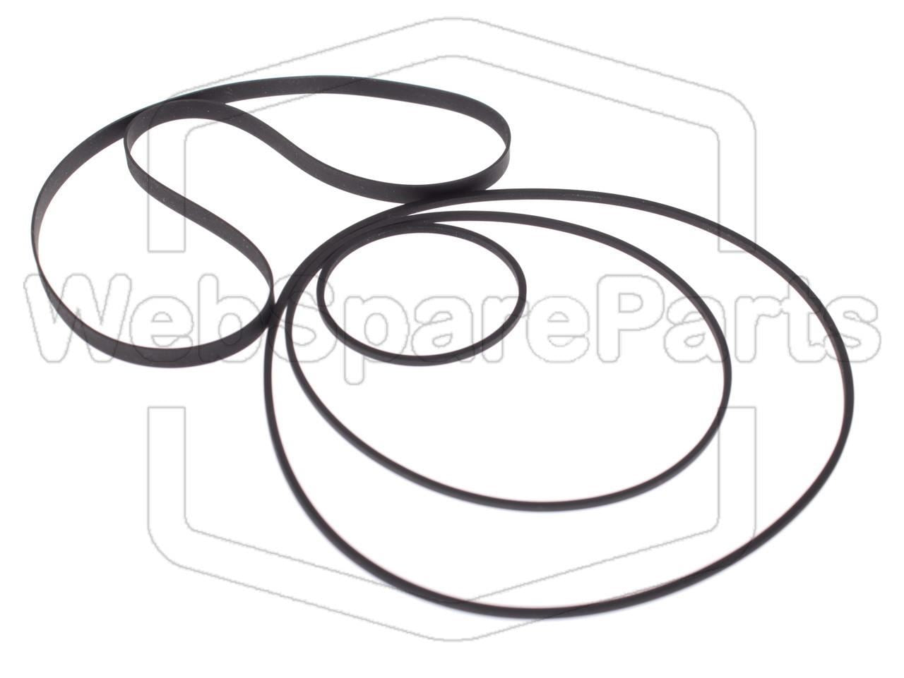 Kit Courroies Pour Platine Cassette Bang & Olufsen Beocord 5000 Type 4924