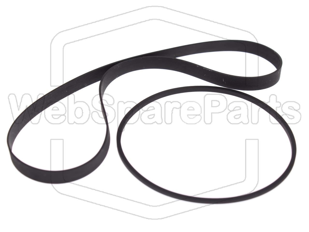 Kit courroies compatible Panasonic RX-DS35 pour réparation radio cassette