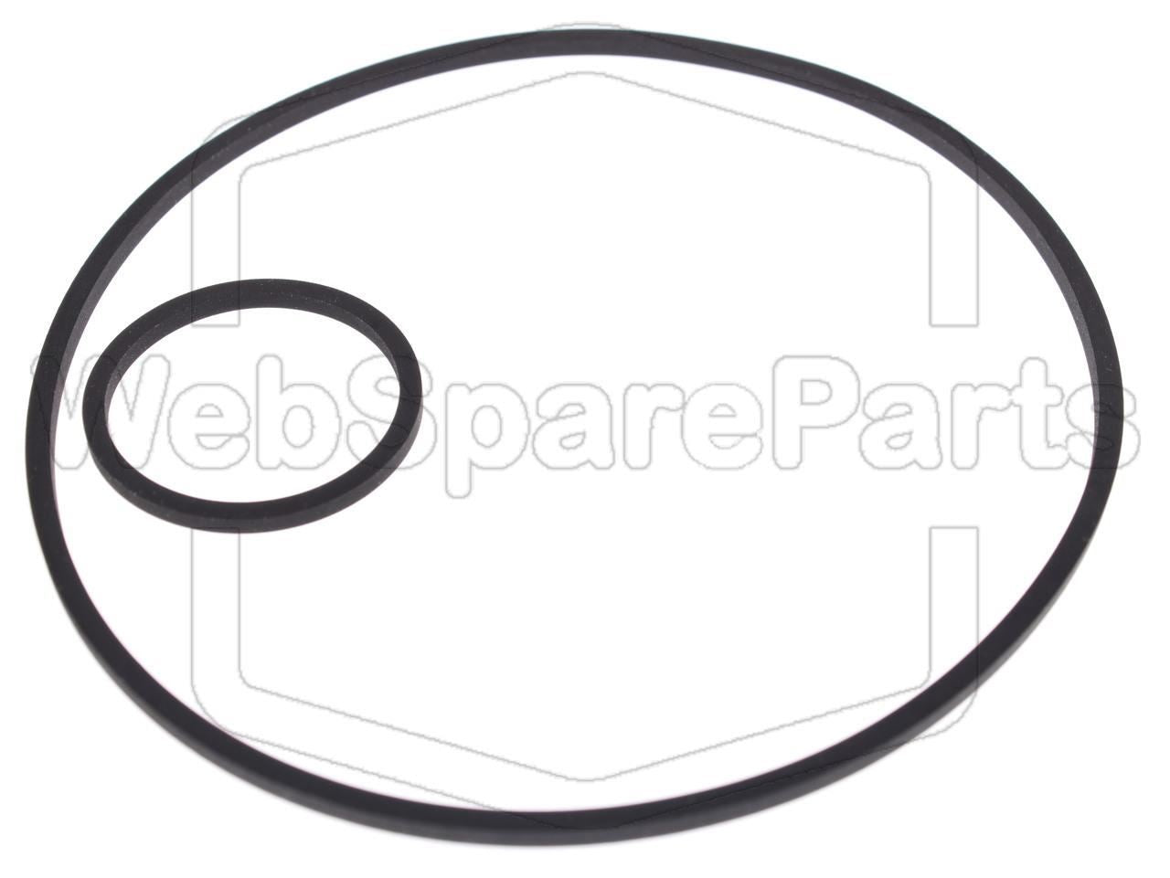 Kit Courroies Pour Magnétoscope Mitsubishi HS-520 V