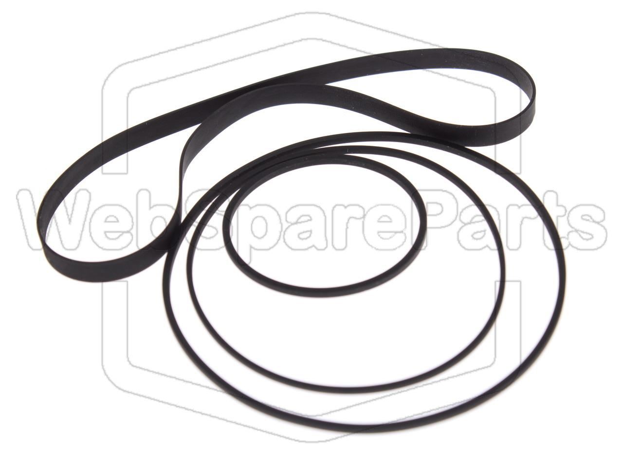 Kit Courroies Pour Platine Cassette Stéréo Kenwood KX-600
