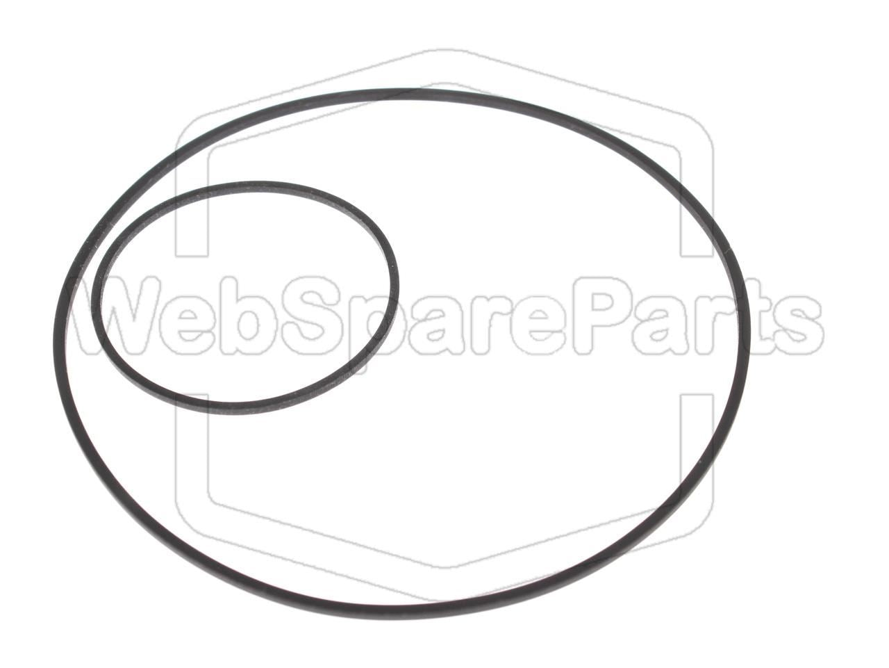Kit courroies complet drive belts pour Grundig C 4200 radio cassette