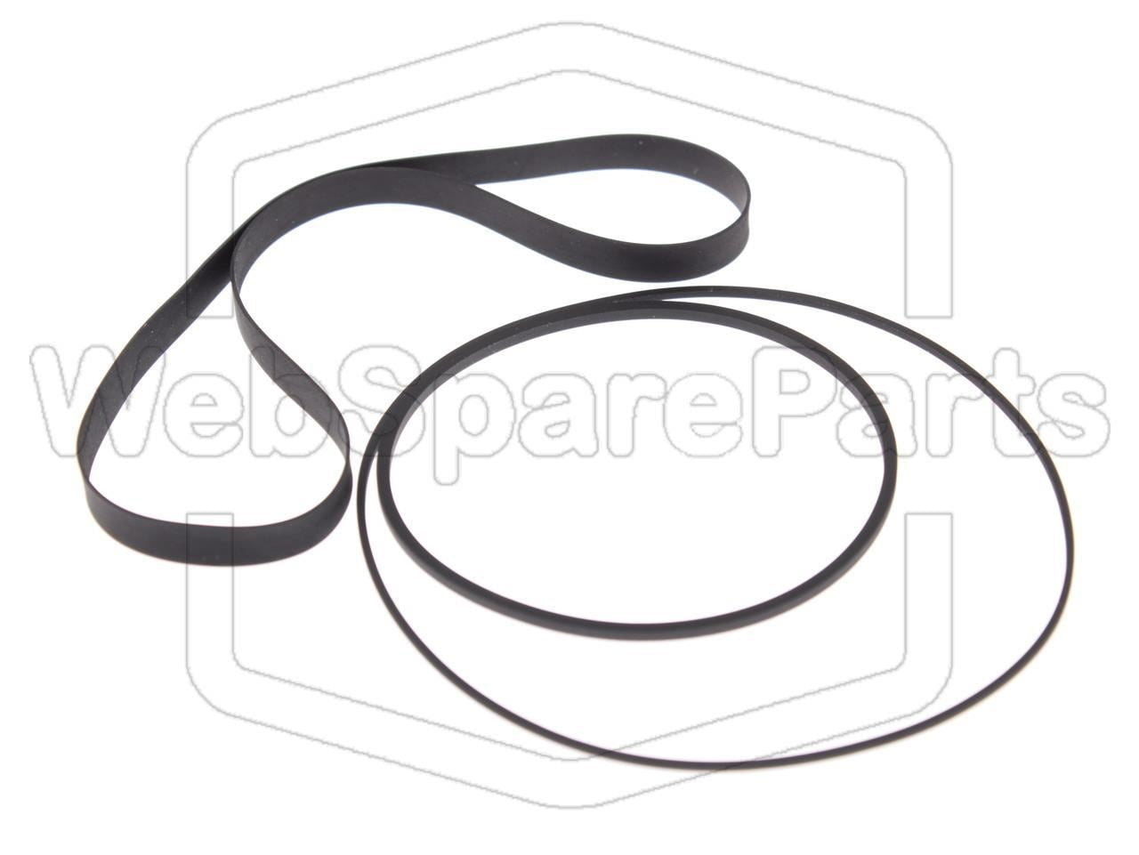 Kit Courroies Pour Platine Cassette Stéréo Kenwood KX-550