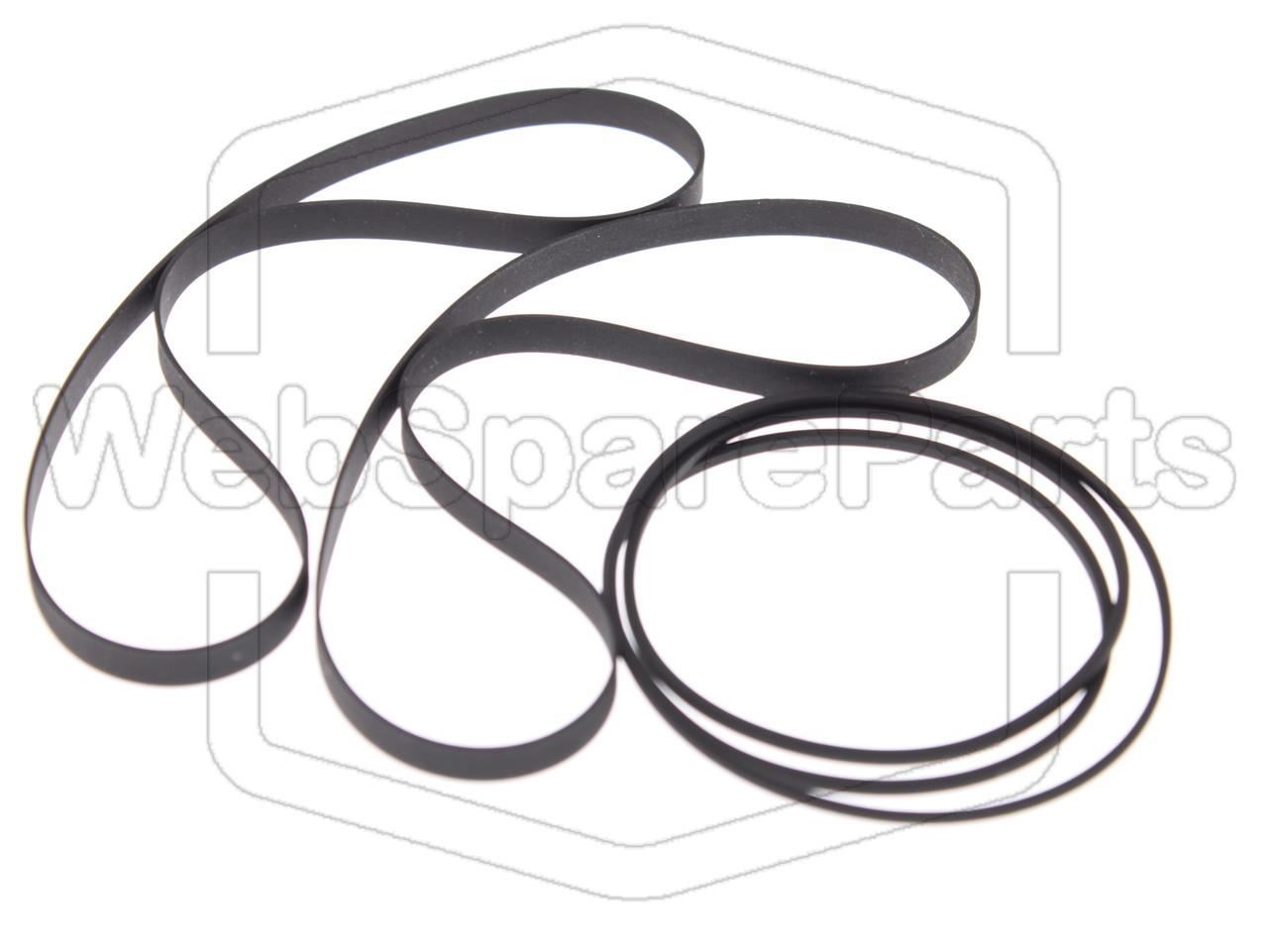 Kit Courroies Pour Double Platine Cassette Kenwood X-7WS