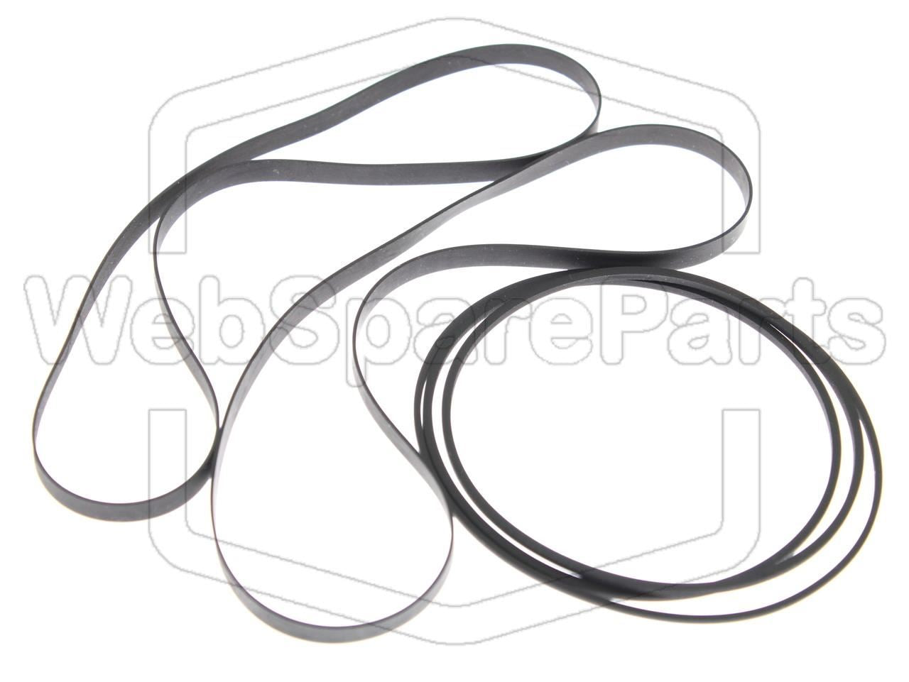 Kit Courroies Pour Double Cassette Deck Sharp RT-5050H