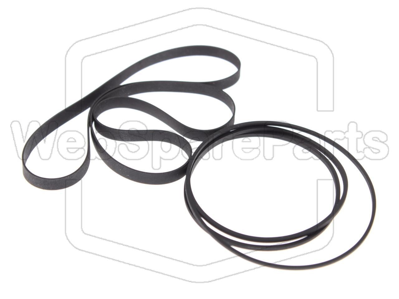 Kit Courroies Pour Double Platine Cassette Kenwood KX-66W