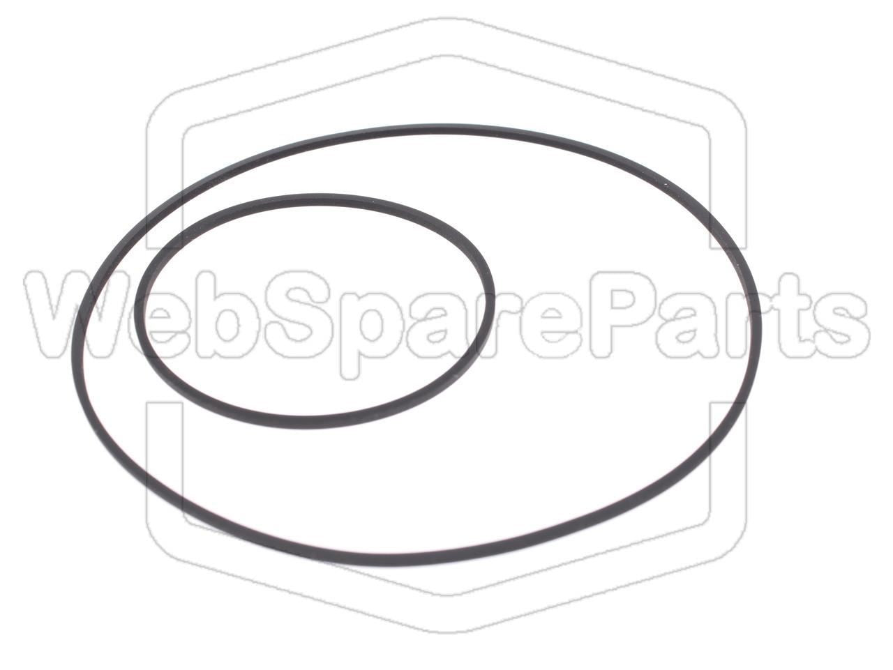 Kit courroies de rechange pour autoradio cassette Philips 22 RN332.