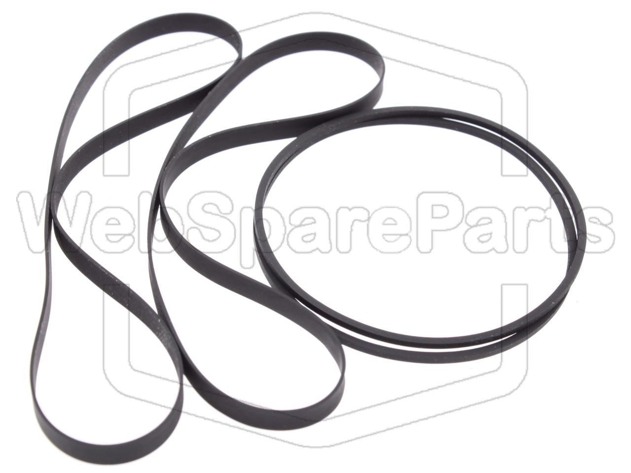 Kit courroies compatible Panasonic RX-DT07 pour réparation radio cassette