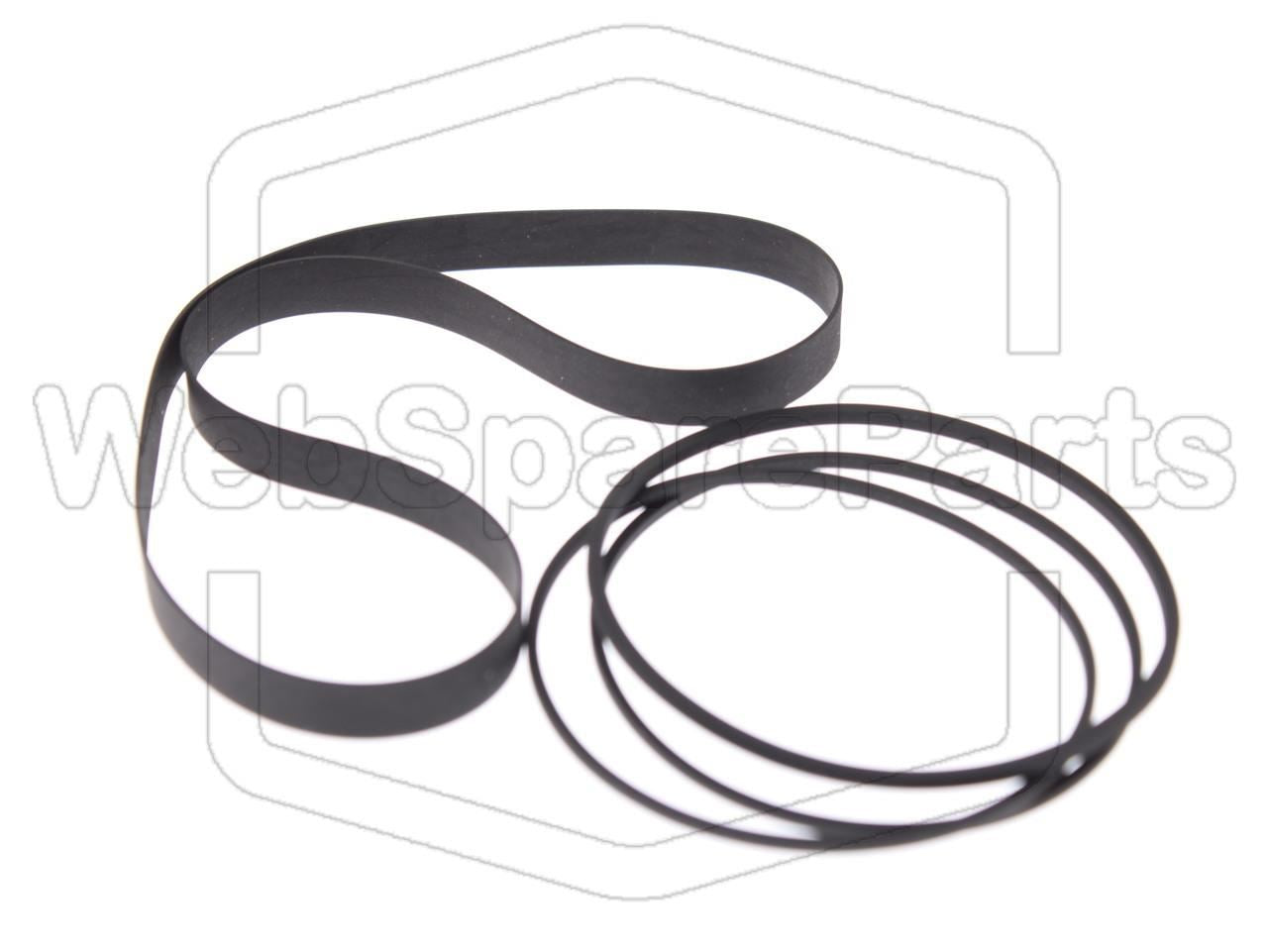 Kit Courroies Pour Platine Cassette Stéréo Kenwood KX-400(B)