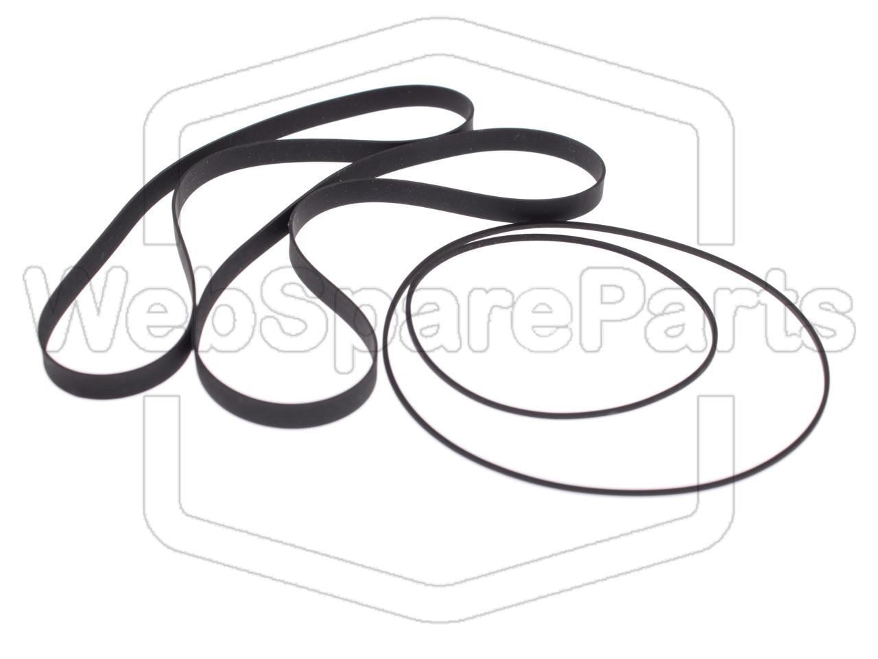 Kit Courroies Pour Platine Cassette Aiwa FX-W50