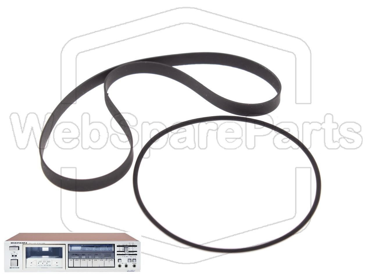 Kit Courroies Pour Stereo Cassette Deck Marantz SD-551