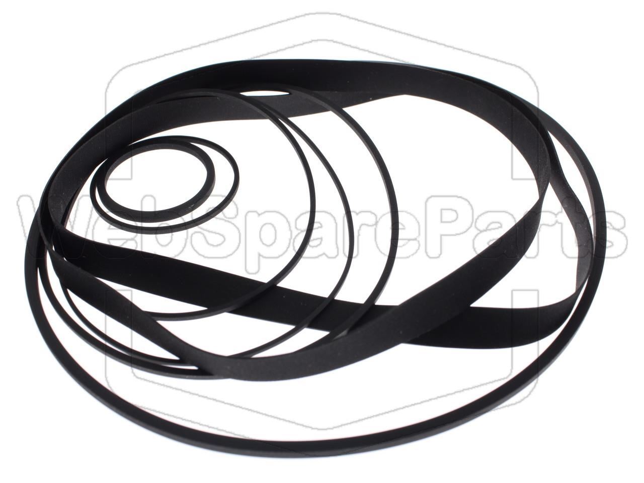 Kit Courroies Pour Magnétoscope Panasonic NV-8200