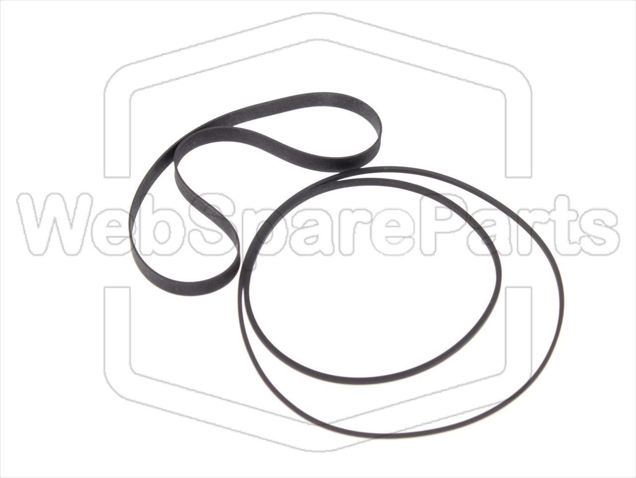 Kit de courroies pour lecteur cassette Aiwa AD-F500 (Version 1)