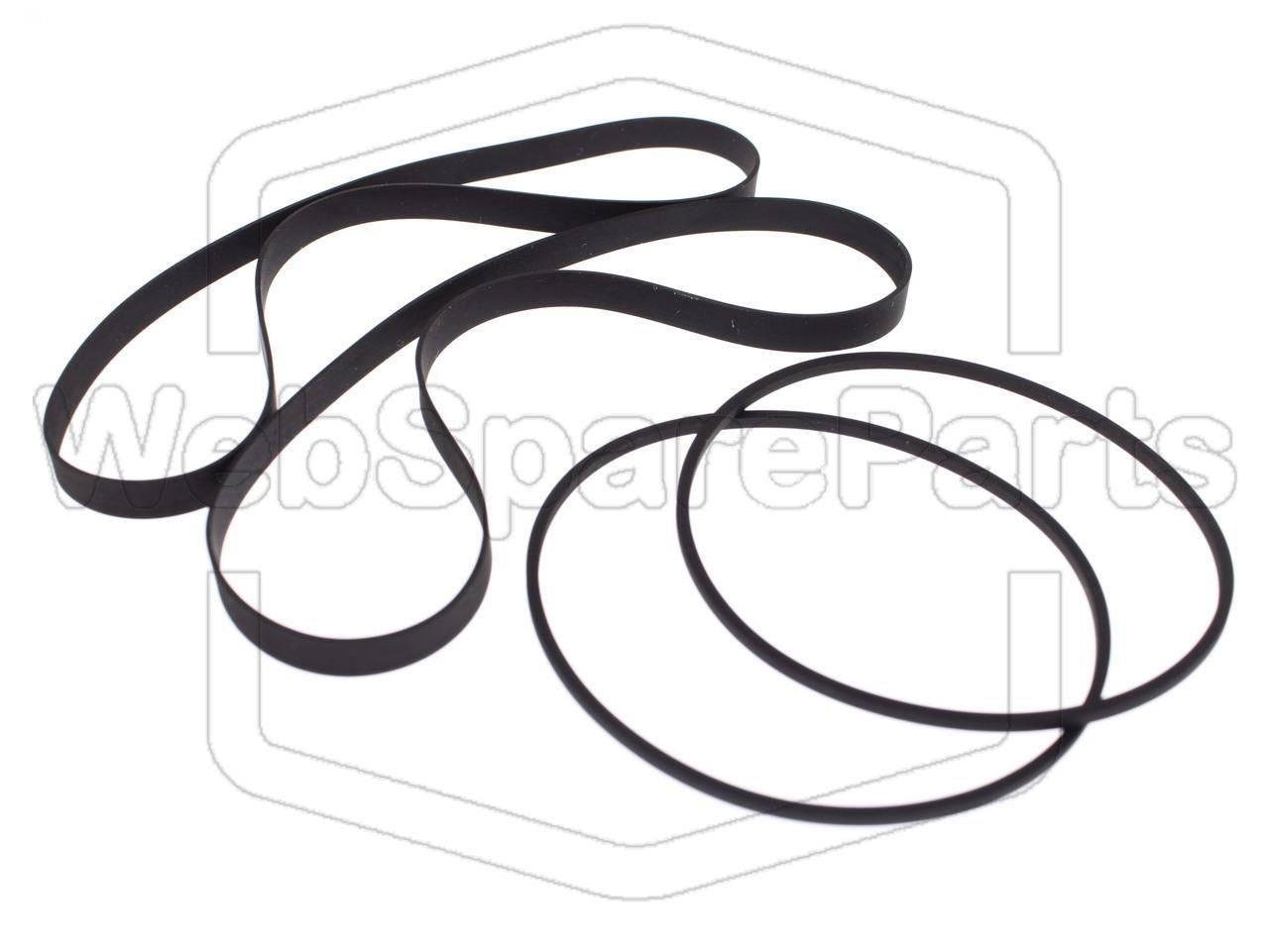 Kit Courroies Pour Platine Cassette Aiwa AD-WX737