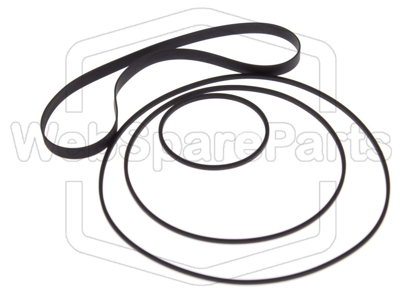Kit Courroies Pour Platine Cassette Stéréo Kenwood KX-500