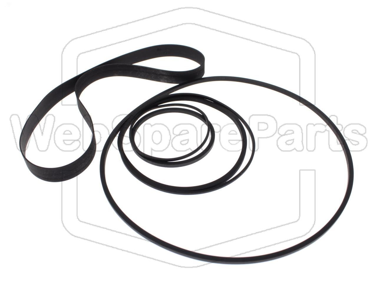 Kit Courroies Pour Magnétoscope Goldstar VCP-4000