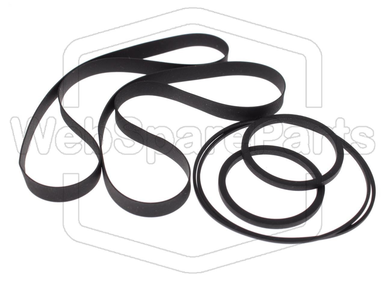 Kit Courroies Pour Magnétoscope Sharp VC-5W20E Twin VHS