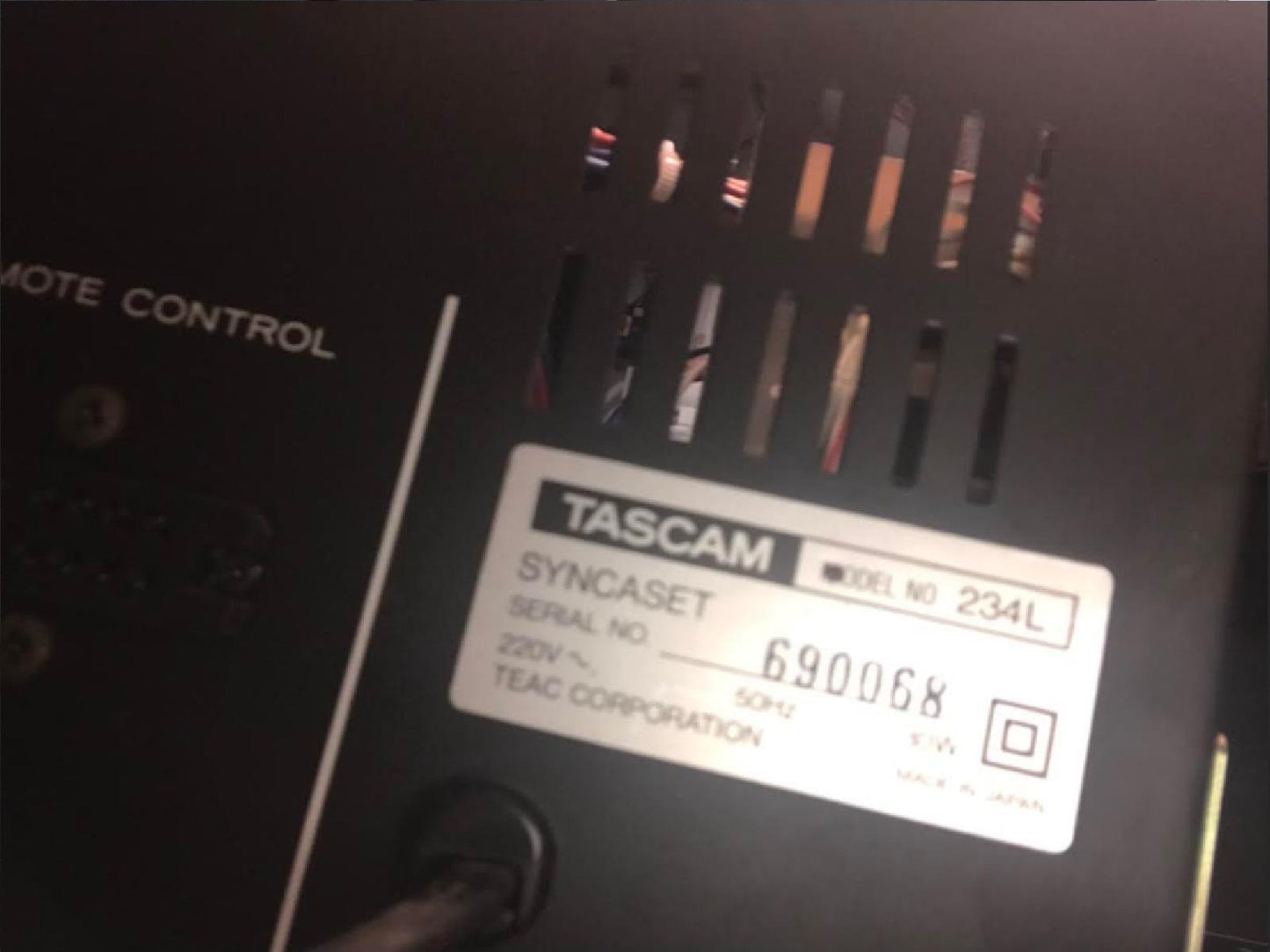 Kit Courroies Pour Platine Cassette Teac Tascam 234 L SYNCASET