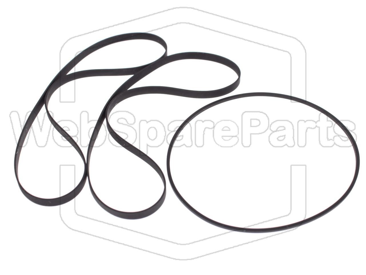 Kit Courroies Pour Double Platine Cassette Kenwood KX-770W