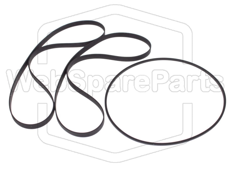 Kit Courroies Pour Double Platine Cassette Kenwood KX-97CW