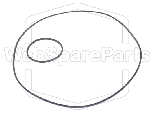 Kit courroies de remplacement pour autoradio CD cassette Pioneer FHP-6600R