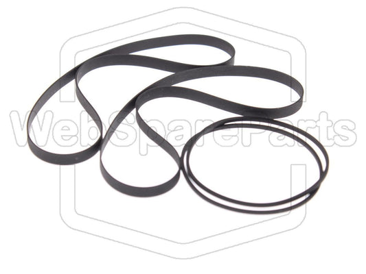 Kit Courroies Pour Double Platine Cassette Kenwood KX-949W