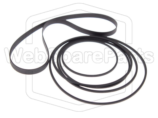 Kit Courroies Pour Double Platine Cassette Kenwood X-3WX (MIDI M-30)
