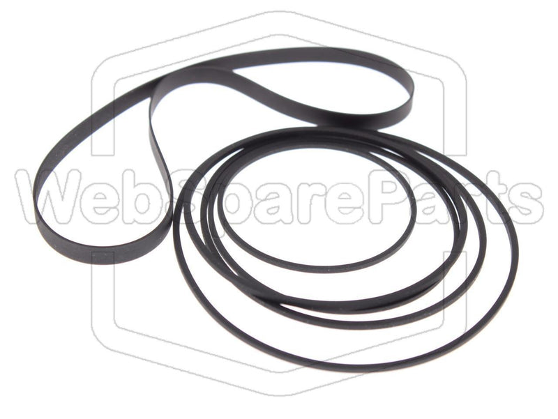 Kit Courroies Pour Double Platine Cassette Kenwood X-3WX (MIDI M-30)