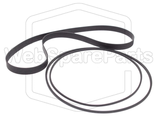 Kit Courroies Pour Magnétophone Bobine Akai GX-600D B