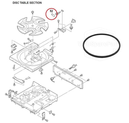 Courroie de rechange pour mécanisme de plateau tournant Sony CDP-C705.