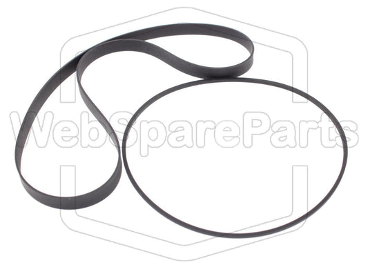 Kit Courroies Pour Platine Cassette Nikko ND-1000
