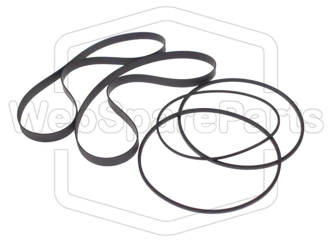 Kit Courroies Pour Stereo Cassette Deck Lo-D D-W700