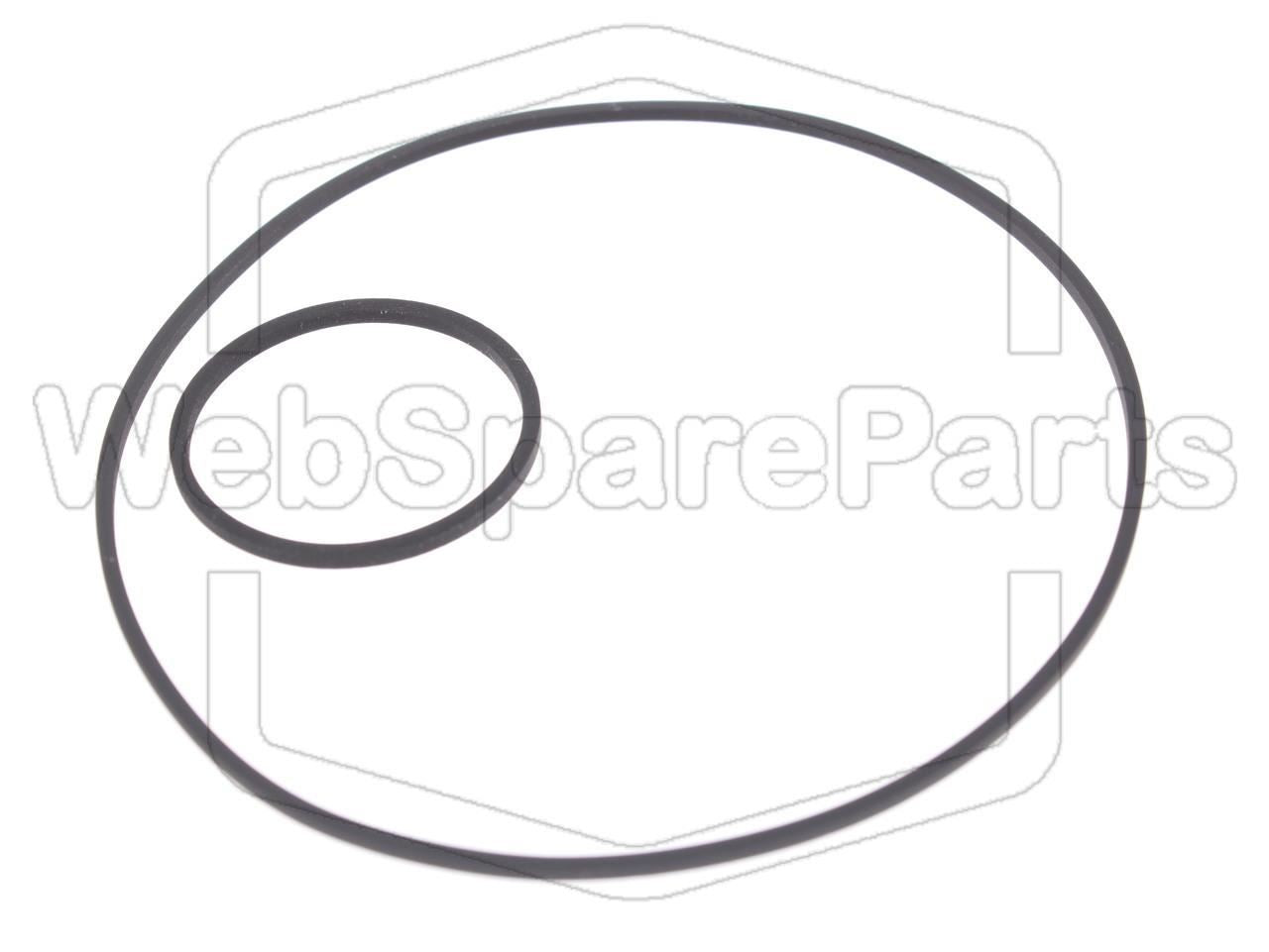 Kit courroies compatible Philips N2221 pour réparation lecteur cassette