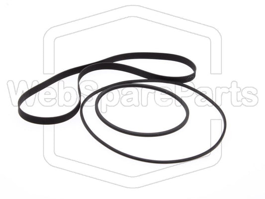 Kit Courroies Pour Platine Cassette Akai CS-703D
