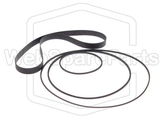 Kit Courroies Pour Platine Cassette Stéréo Kenwood KX-800
