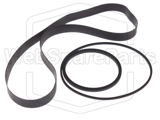 Kit Courroies Pour Magnétoscope Akai VP-77 Portable