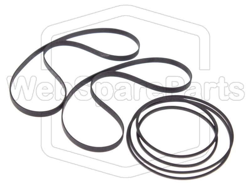Kit Courroies Pour Double Platine Cassette Kenwood X-56