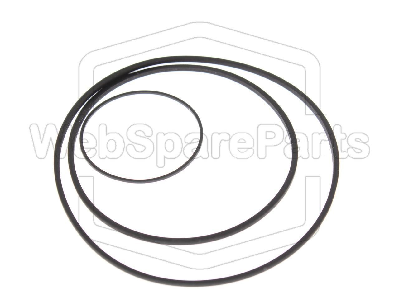 Kit courroies cabestan drive belts pour Sony TCM-600 baladeur cassette