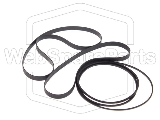 Kit Courroies Pour Double Platine Cassette Kenwood KX-66CW