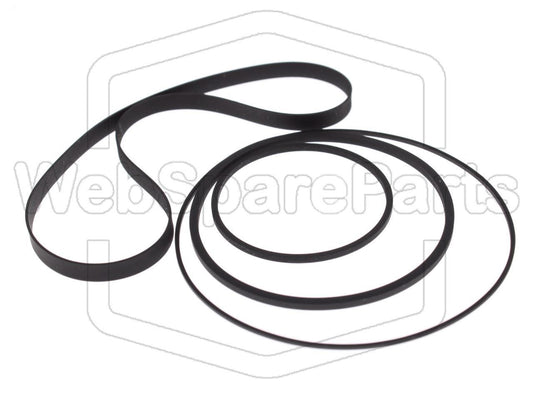 Kit Courroies Pour Platine Cassette Technics RS-M230