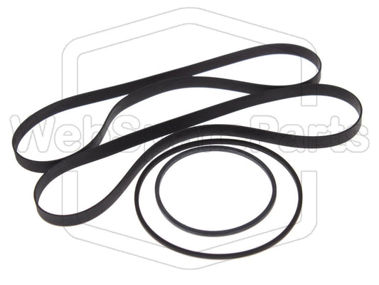 Kit Courroies Pour Platine Cassette Aiwa AD-WX707