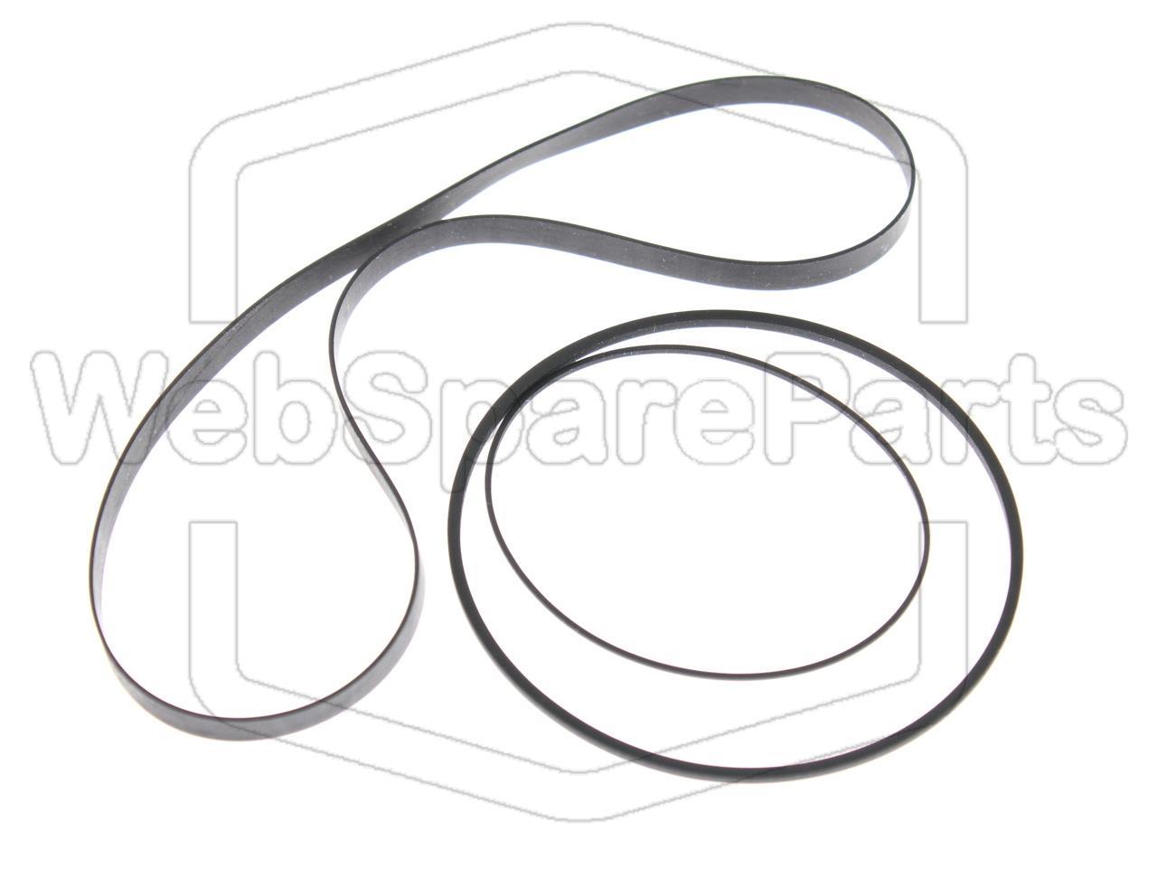 Kit Courroies Pour Platine Cassette Sharp RT-12