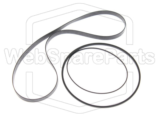Kit Courroies Pour Platine Cassette Sharp RT-12