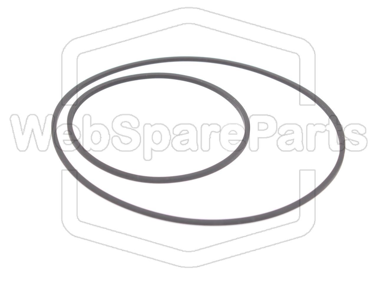 Kit courroies compatible Aiwa CSD-EL300 pour réparation radio cassette