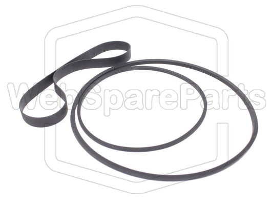 Kit Courroies Pour Magnétoscope Universum VTR-5500P Betamax