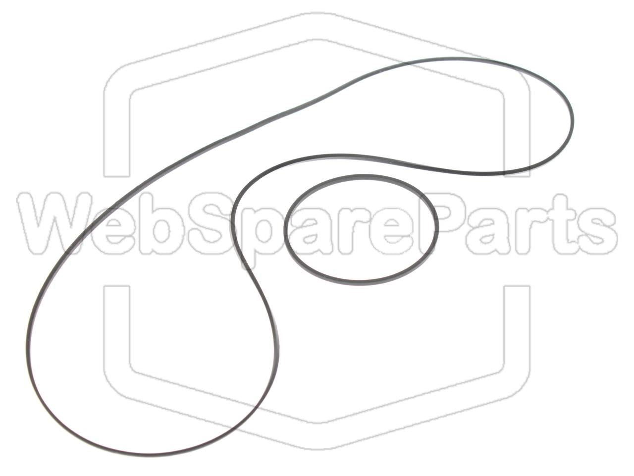 Kit courroies de rechange pour autoradio cassette Pioneer KE-6000.