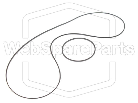 Kit Courroies Pour Radio Cassette para Coche Pioneer KE-6000