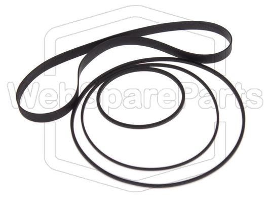 Kit Courroies Pour Platine Cassette Stéréo Kenwood KX-600