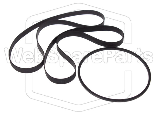 Kit Courroies Pour Platine Cassette Sansui D-70BW